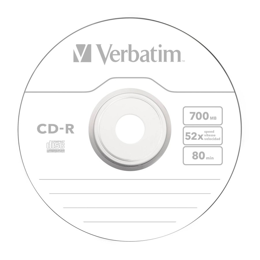 1x25 Verbatim CD-R 80 / 700MB 52x Speed Extra Protection #3