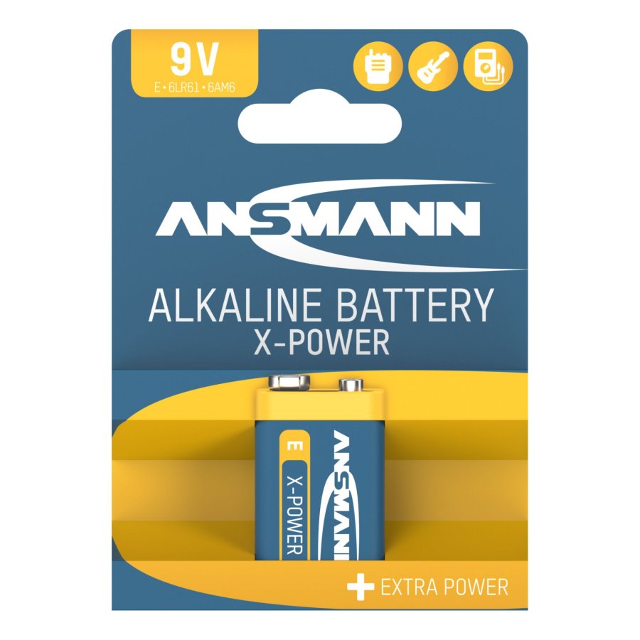 1 Ansmann Alkaline 9V block X-Power #1