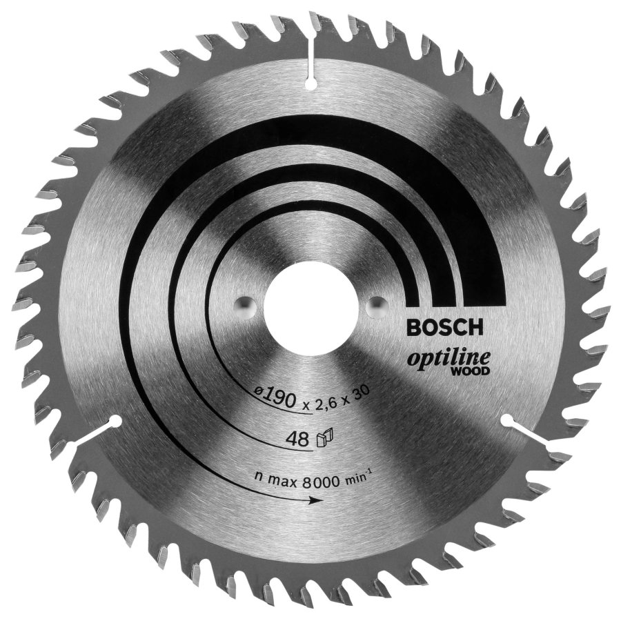 Bosch Circular Saw Blade Optiline Wood 190 x 30 48D #1