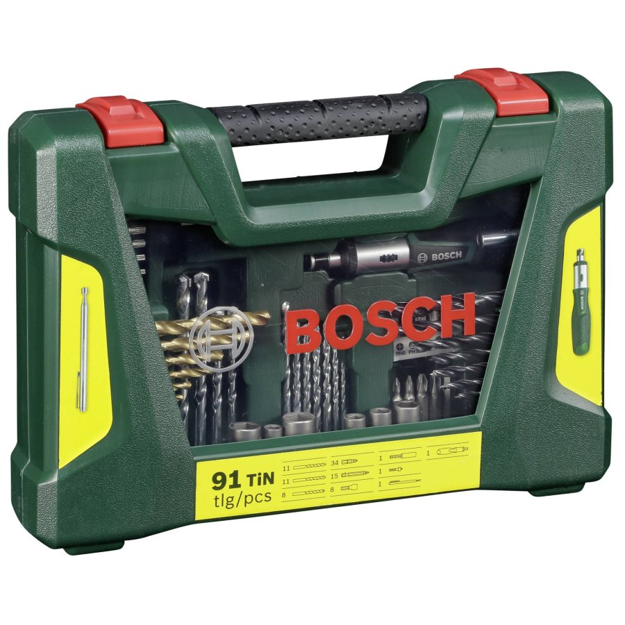 Bosch V-Line Titanium Drill + Bit Set 91 parts #1