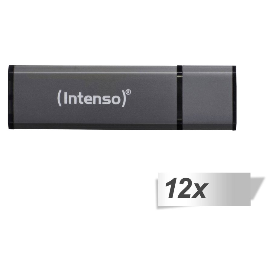 12x1 Intenso Alu Line anthracite 8GB USB Stick 2.0 #1
