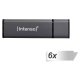 6x1 Intenso Alu Line anthracite 16GB USB Stick 2.0 #1
