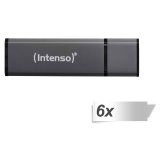 6x1 Intenso Alu Line anthracite 16GB USB Stick 2.0 #1