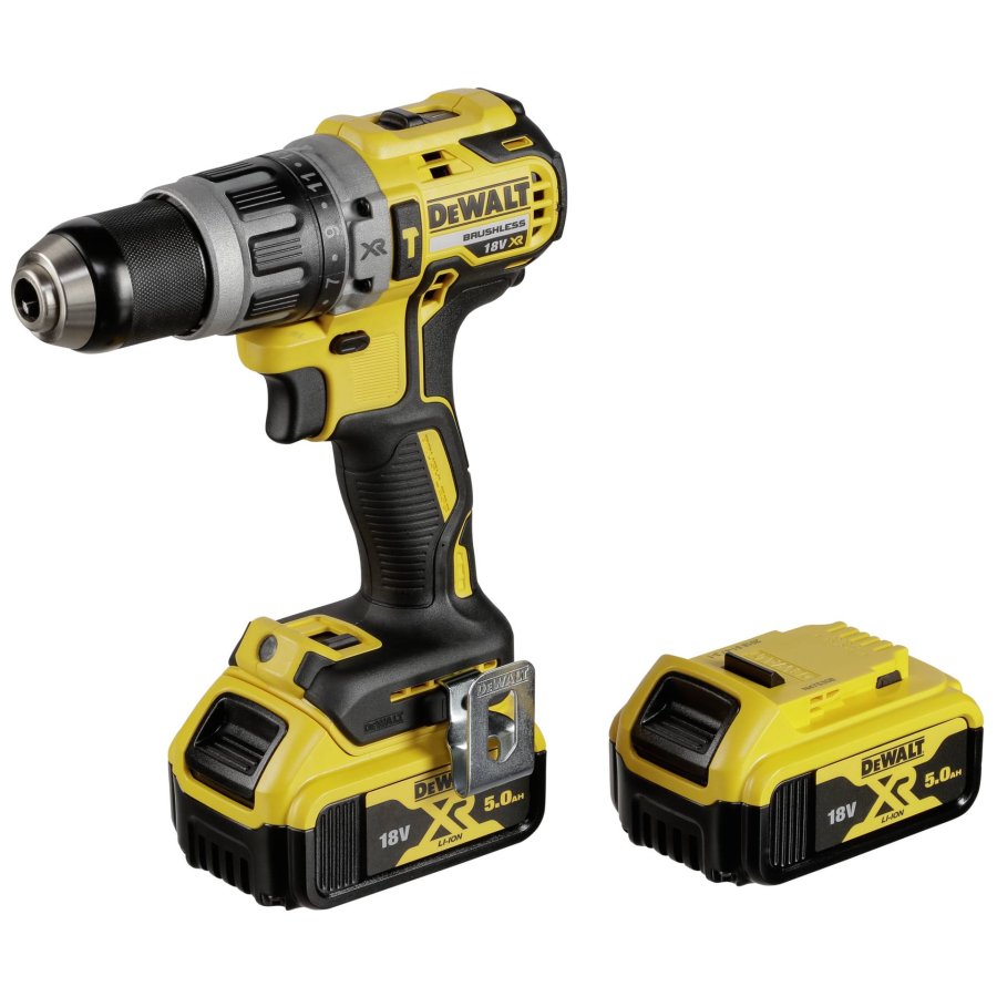 DeWALT DCD796P2-QW bor Nglefri Sort, Gul 1,8 kg #1