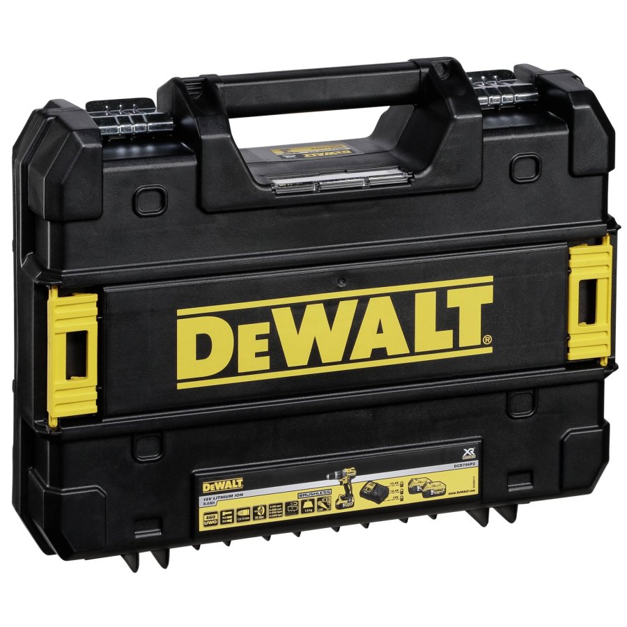 DeWALT DCD796P2-QW bor Nglefri Sort, Gul 1,8 kg #4