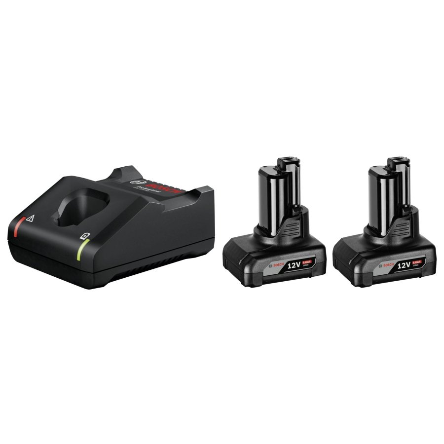 BOSCH. BATTERY 12V 6.0Ah 2pcs. +CHARGER GAL 12V-40 #1