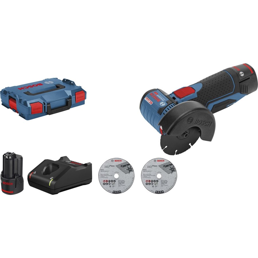 Bosch GWS 12V-76, 2x GBA 12V 3.0 Cordless Angle Grinder #1