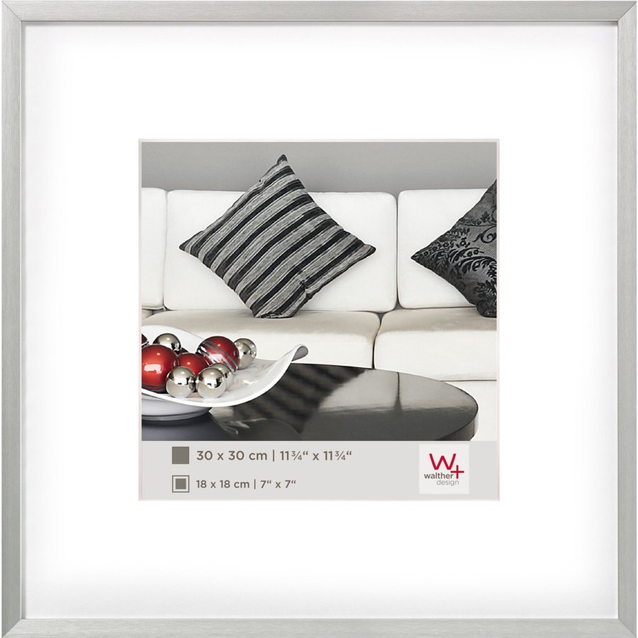 Walther Chair              30x30 Aluminum silver AJ330S #1