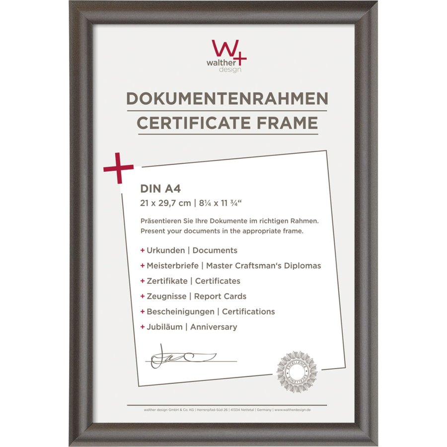 Walther Trendstyle       21x29,7 Resin steel DIN A4 KP130D #1