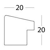 Walther Fiorito white 20x20 Wood incl. Passepartout EF220W #3