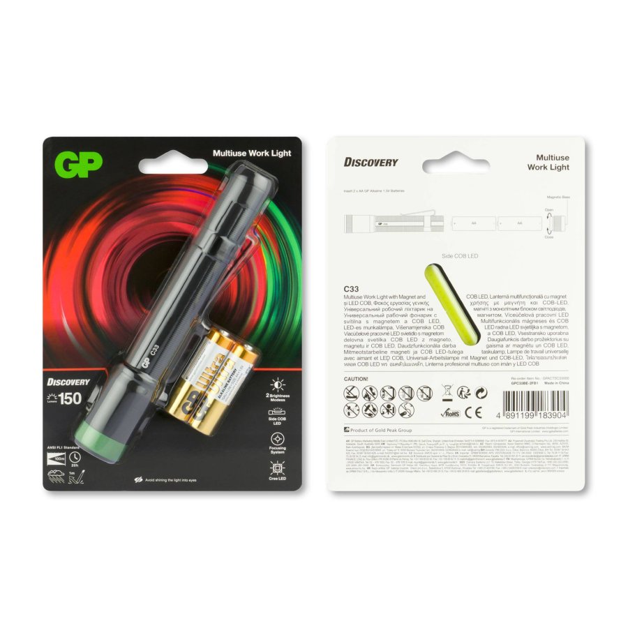 GP Torch C33 150 Lumen 2 x AA           260GPACT0C33000 #4