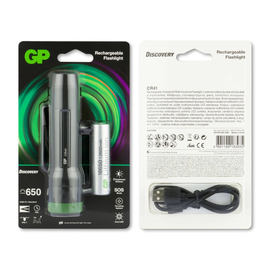 GP Torch CR41 650 Lumen 1 x 18650        260GPACTCR41000 #3