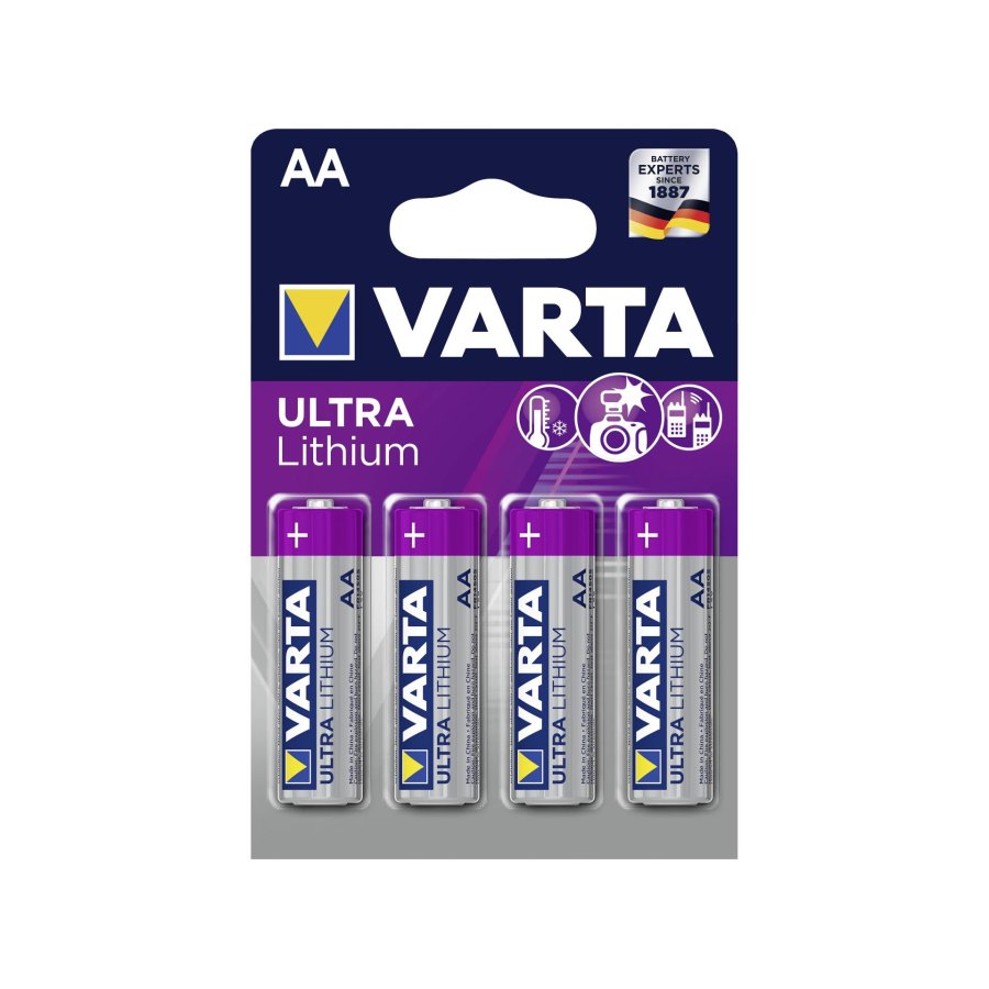 10x4 Varta Ultra Lithium Mignon AA LR 6 #3