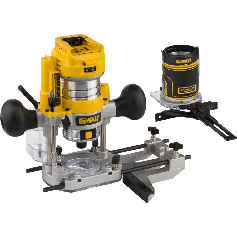 DeWALT DCW604NT-XJ router og overfrser Sort, Gul 25500 rpm #2