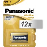 12x1 Panasonic Alkaline Power 9V-Block #1