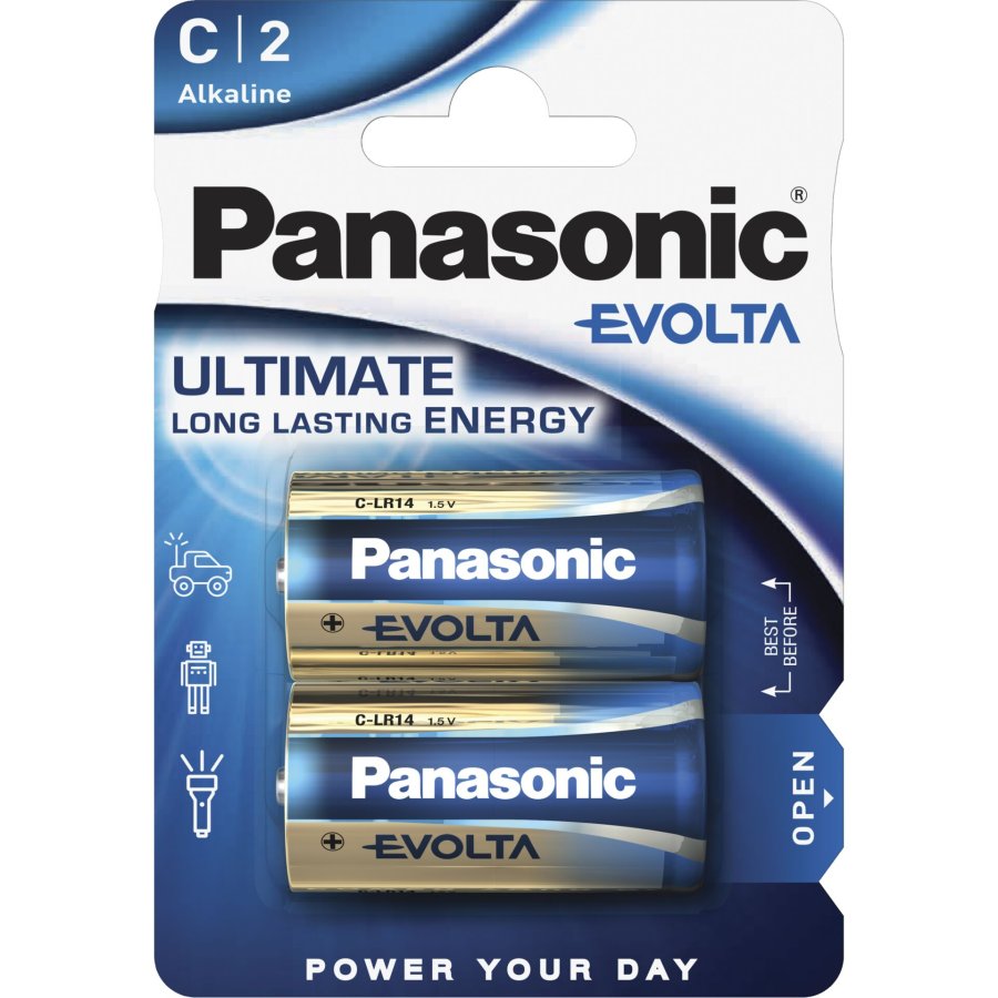 12x2 Panasonic Evolta Baby C LR 14                LR14EGE/2BP #2