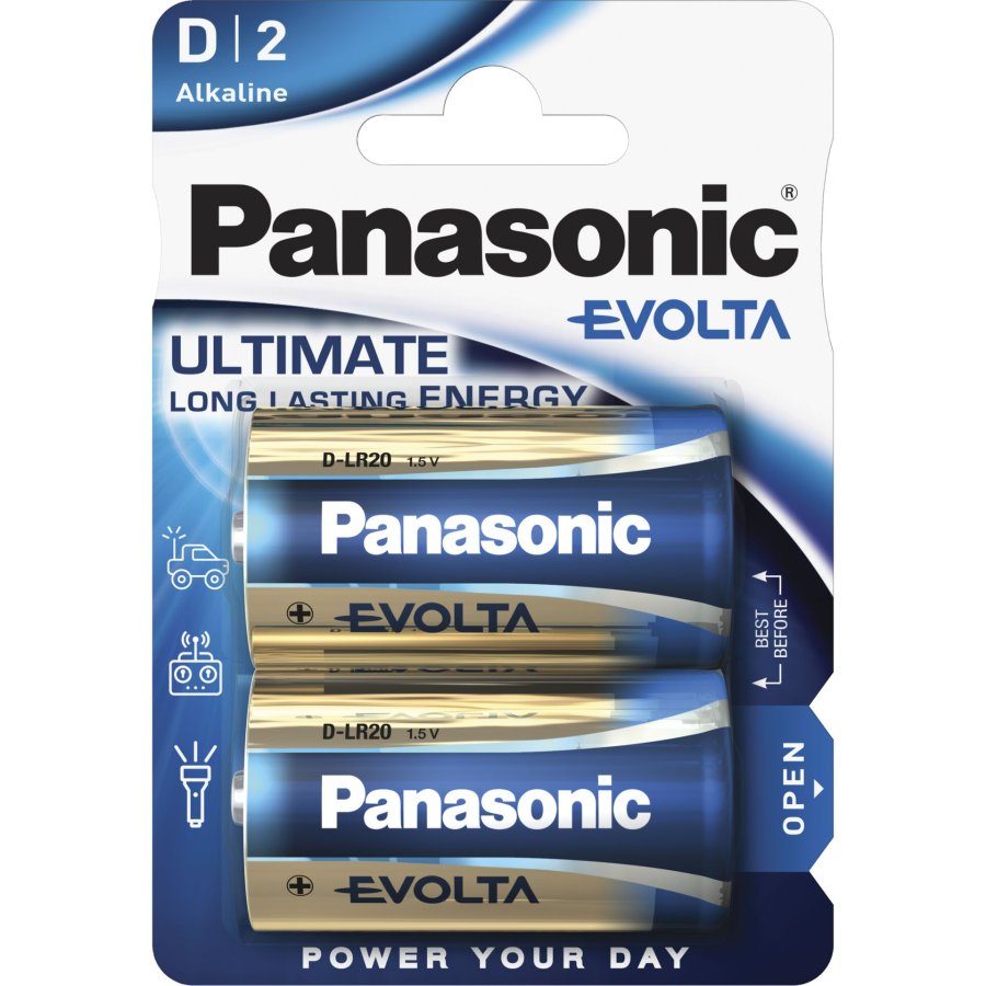 12x2 Panasonic Evolta Mono D LR 20                LR20EGE/2BP #2