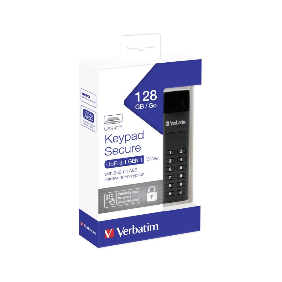 Verbatim Keypad Secure     128GB USB 3.1 Gen 1 USB-C #5