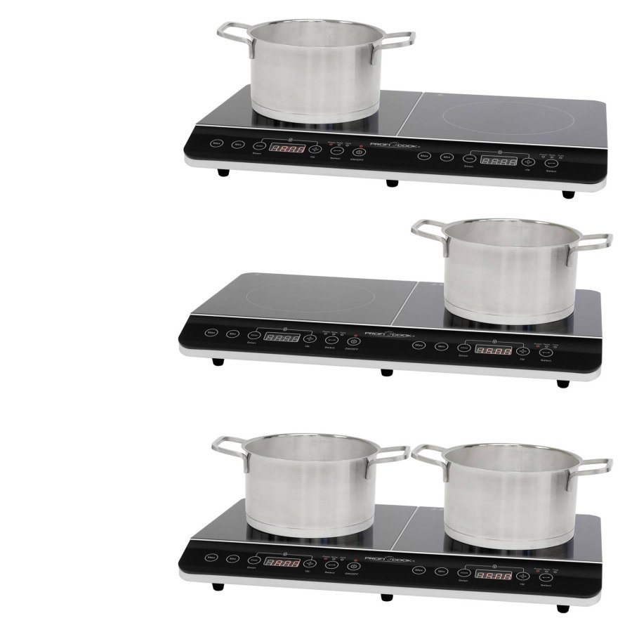 PROFI COOK PC-DKI 1067 induktionskomfur, 3500W, 2 kogezoner, sort #2