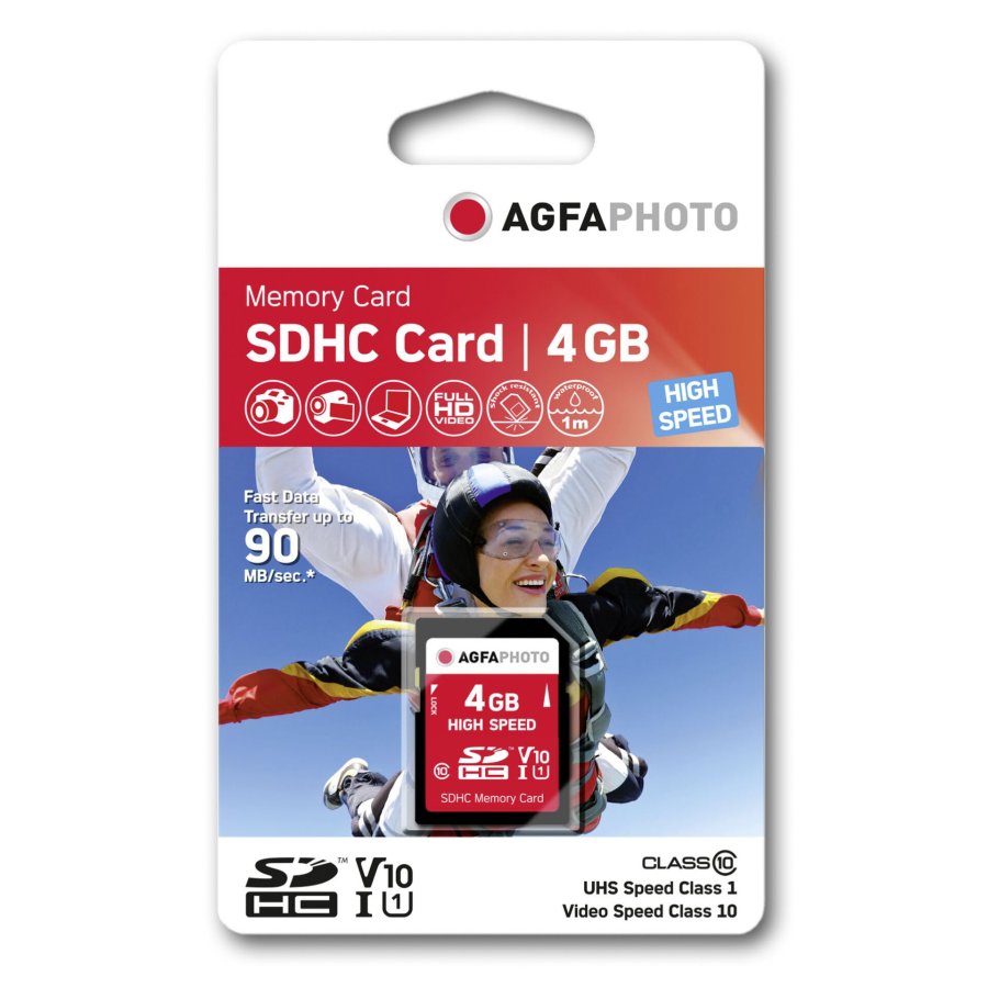 AgfaPhoto SDHC Card 4GB High Speed Class 10 UHS I U1 V10 #1
