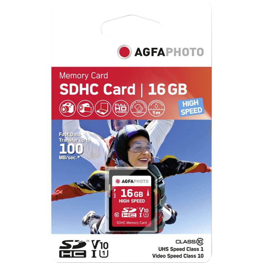 AgfaPhoto SDHC Card 16GB High Speed Class 10 UHS I U1 V10 #1