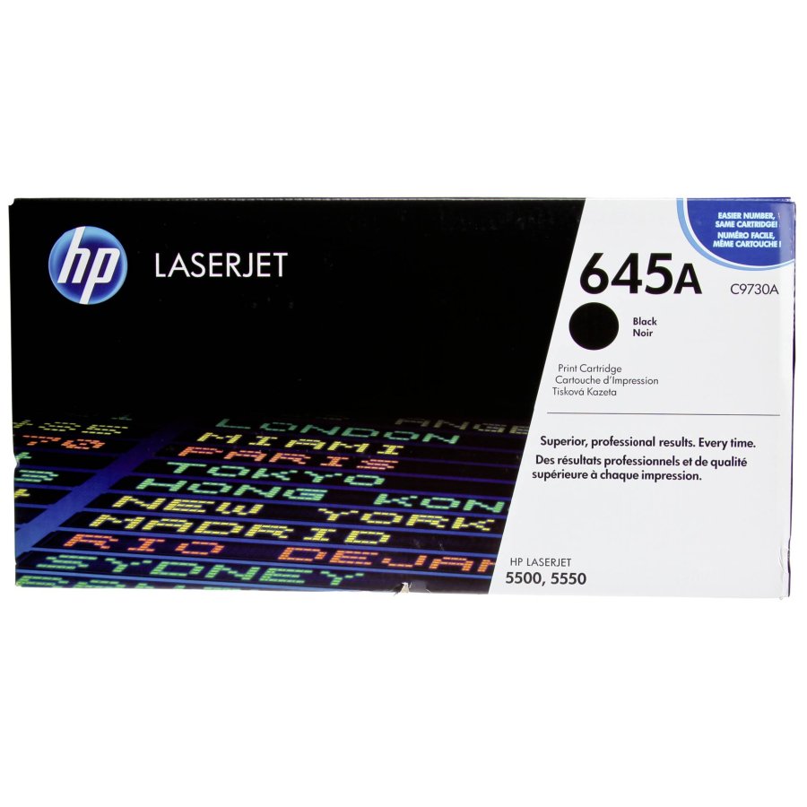 HP Original 645A LaserJet-tonerpatron, sort #1