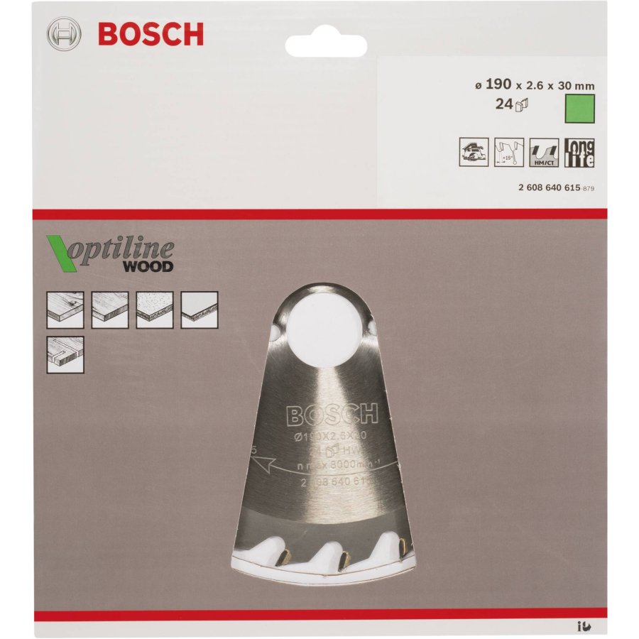 Bosch Circ. Saw Blade OP WO H 190x30-24 #1