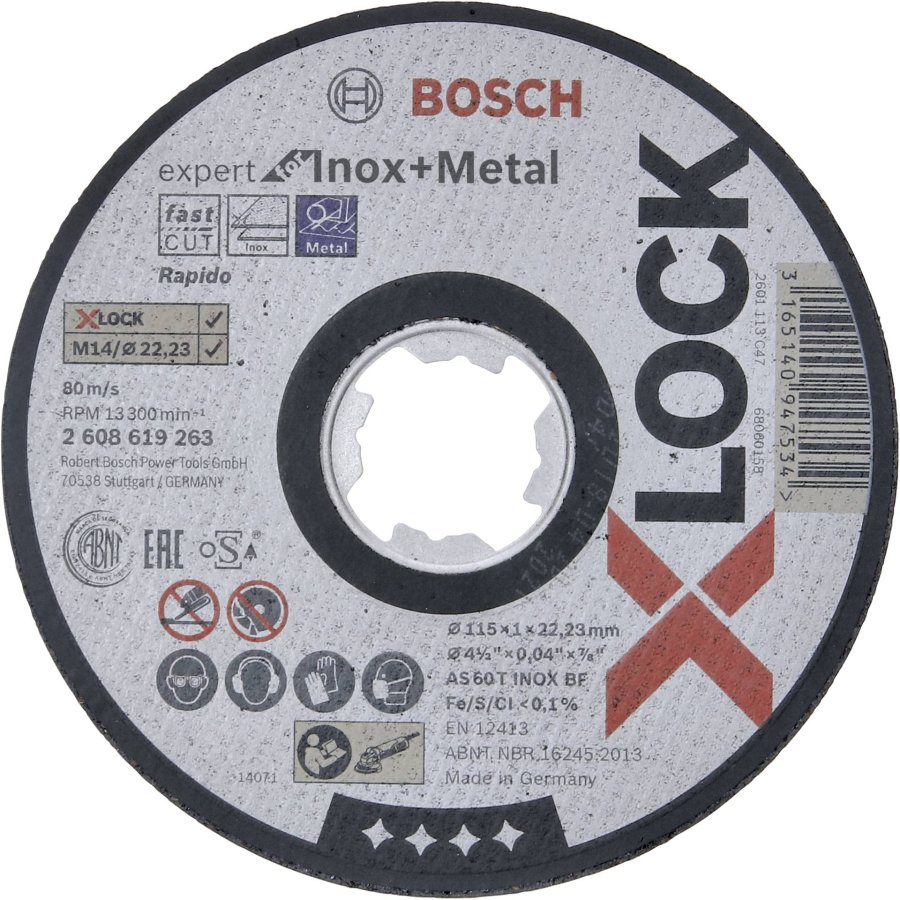 Bosch X-LOCK Cutting Disc INOX     115x1mm #1