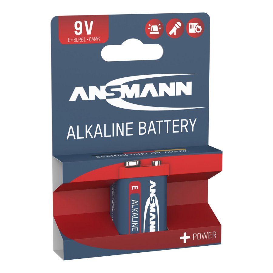 1 Ansmann Alkaline 9V block red-line #1