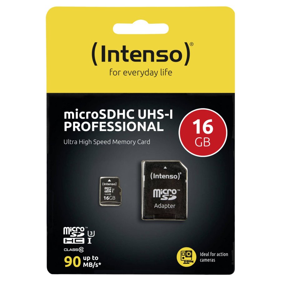 Intenso microSDHC           16GB C10 UHS-I Professional + Adapter #4
