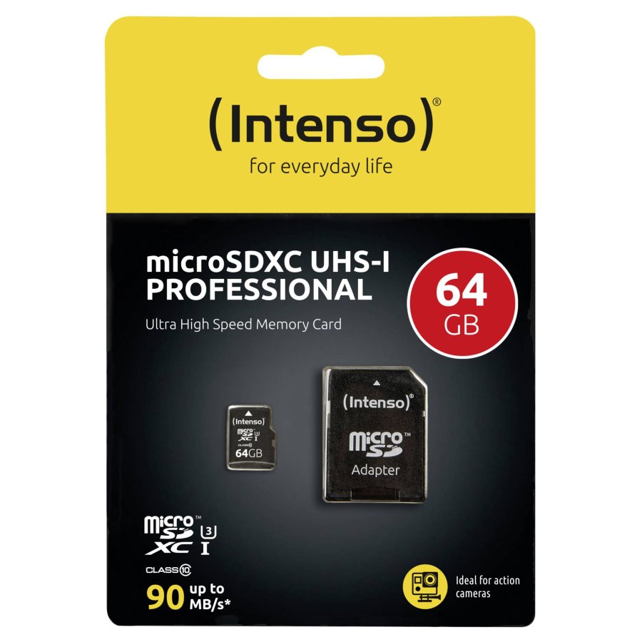 Intenso microSDXC           64GB C10 UHS-I Professional + Adapter #4