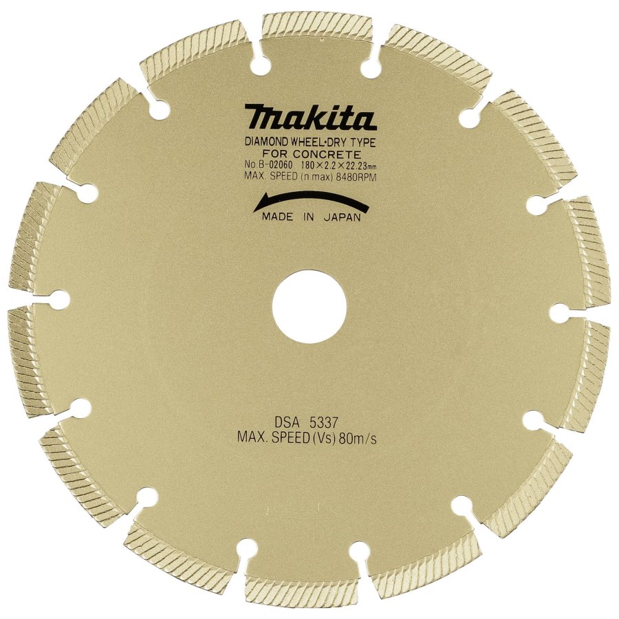 Makita B-02060 180 mm Diamond Cutting Disk #1