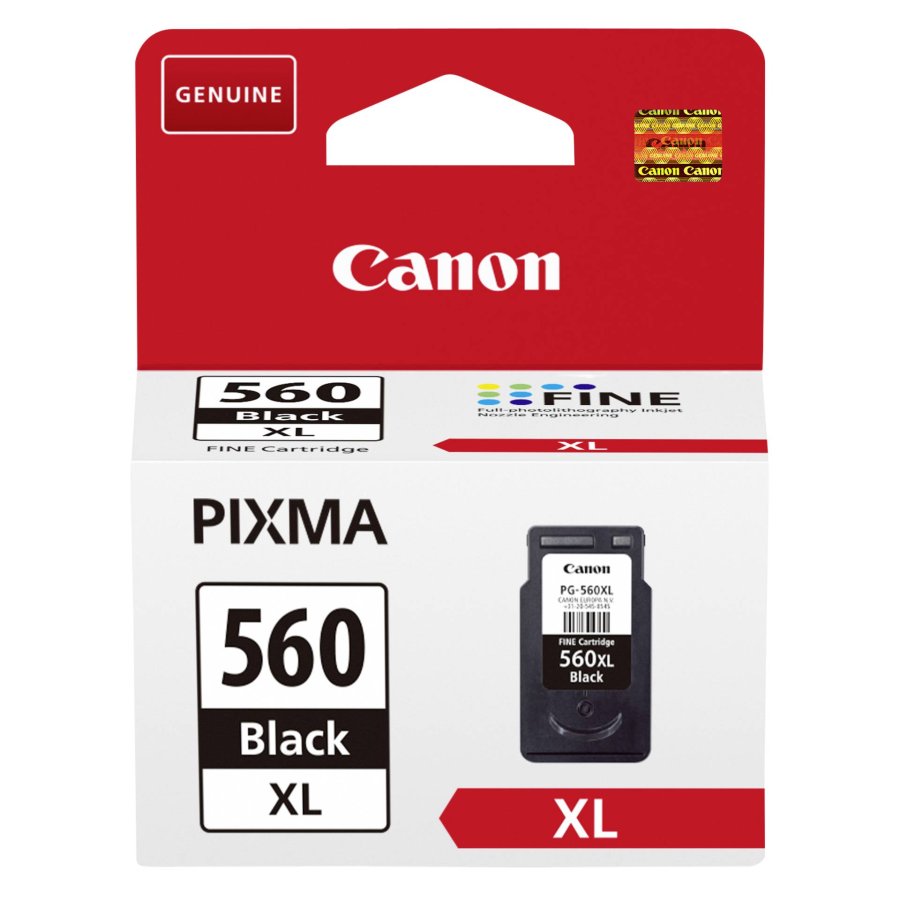 Canon PG-560XL blkpatron 1 stk Original Hjt (XL) udbytte Sort #1