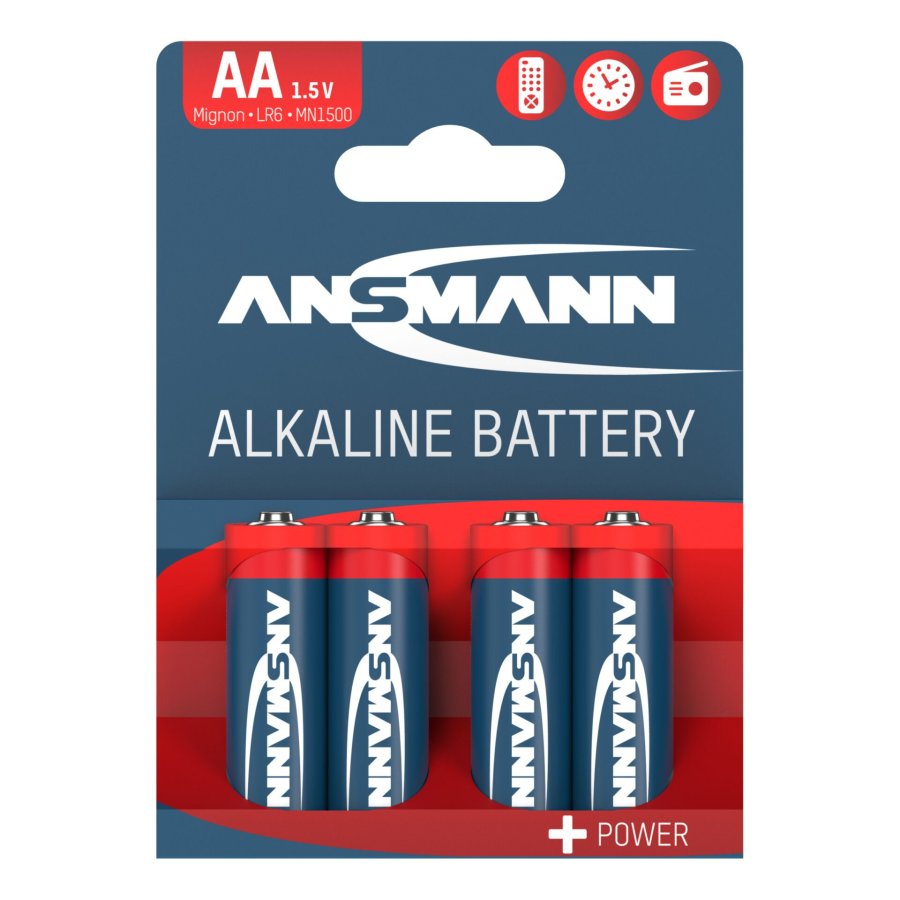 20x4 Ansmann Alkaline Mignon AA LR 6 red-line #1