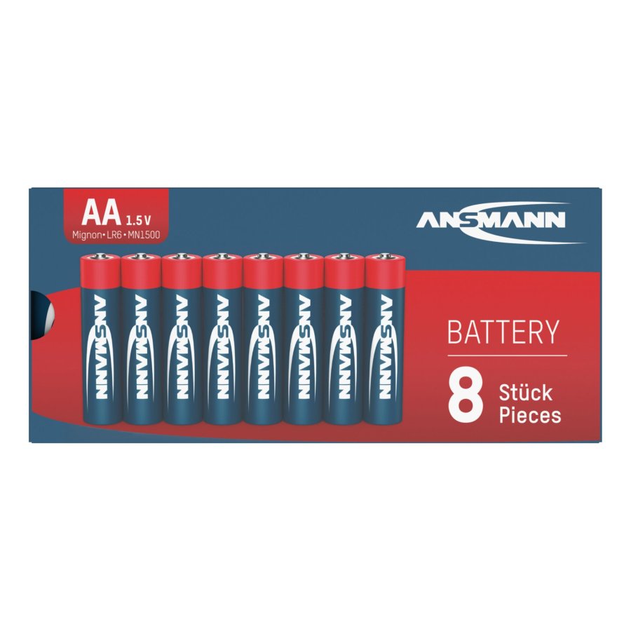 50x8 Ansmann Alkaline Mignon AA LR 6-red-line #1