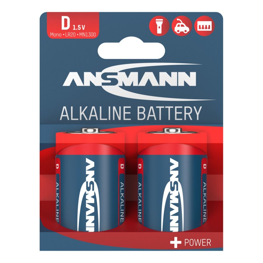 50x2 Ansmann Alkaline Mono D LR 20 red-Line #1