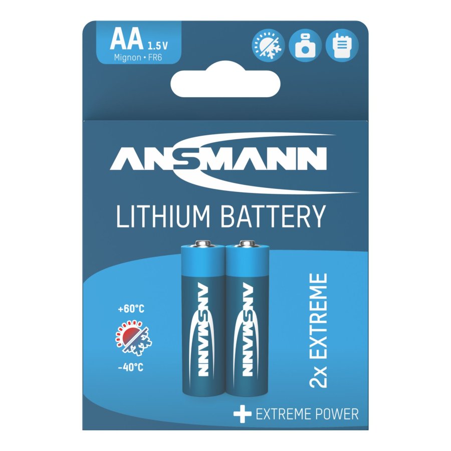 10x2 Ansmann Lithium Mignon AA LR 6 Extreme #1