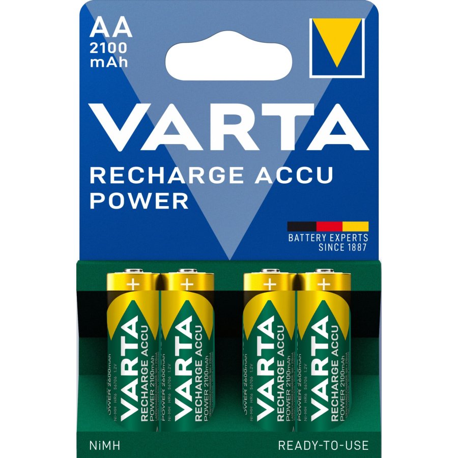 Genopladeligt Nimh Batteri Aa 1.2 V 2100 mAh 4-Bobler #1