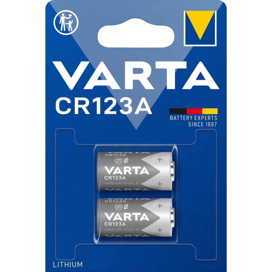 Lithium Batteri Cr123A 3 V 2-Bobler #1