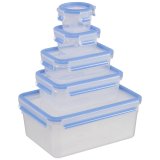 Emsa Food Clip&Close 508568 5 pcs. Set transparent/blue #1