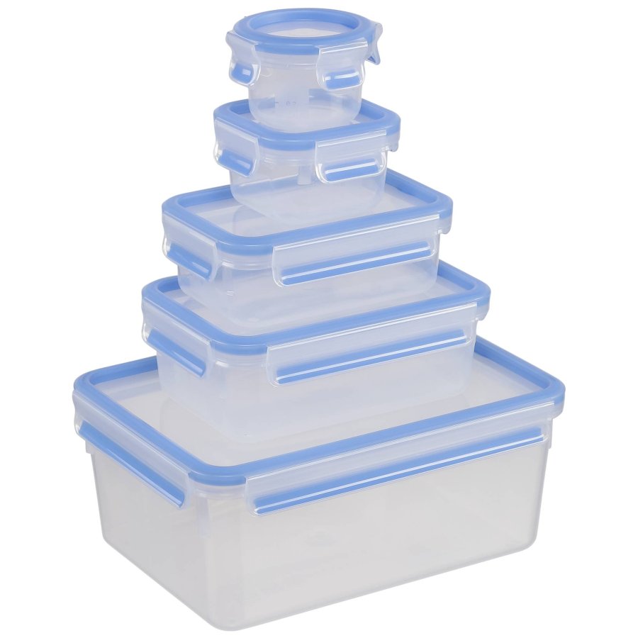Emsa Food Clip&Close 508568 5 pcs. Set transparent/blue #1