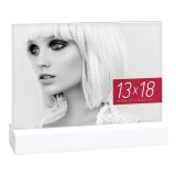 ZEP Dresda White           13x18 Acrylic w. wooden Base    AQ657W #1