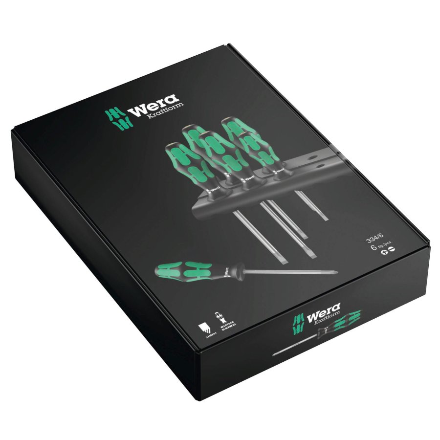 WERA 334/6 Kraftform Plus Lasertip screwdriver set #2