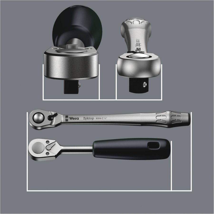 WERA 8004 C Zyklop met. ratchet 1/2  drive #5