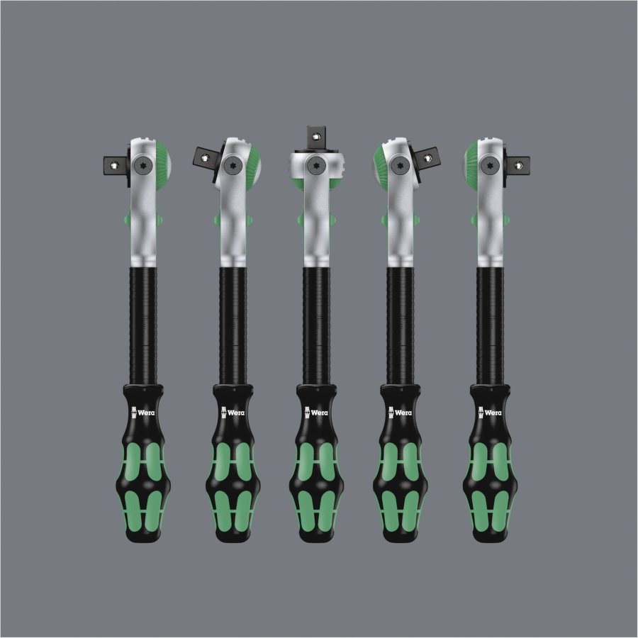 WERA 8100 SA 2 Zyklop Speed Ratched set 1/4  drive #4