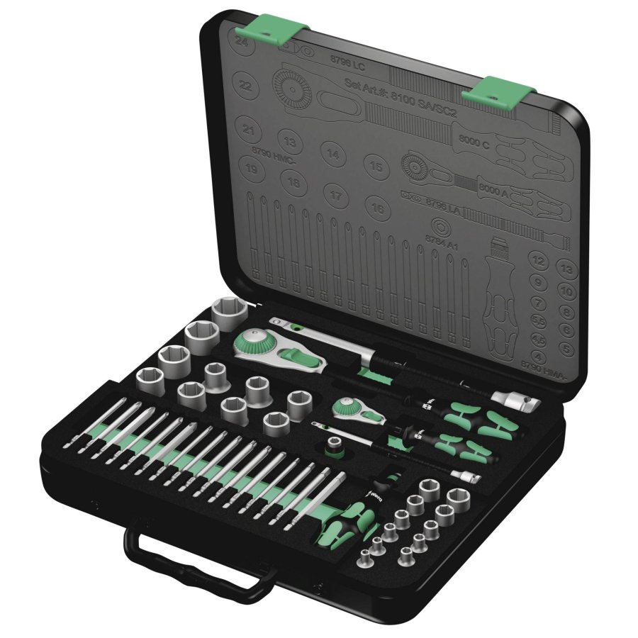 WERA 8100 SA/SC 2 Zyklop speed ratchet set #1