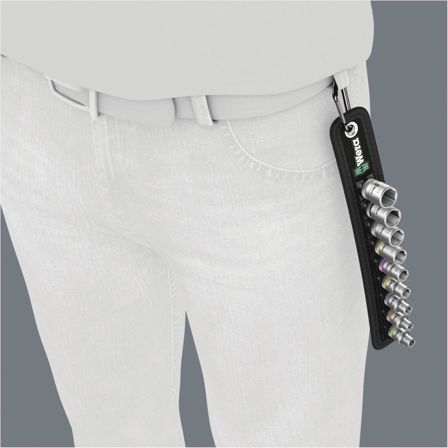 WERA Belt A 4 Zyklop 1/4 socket set #9