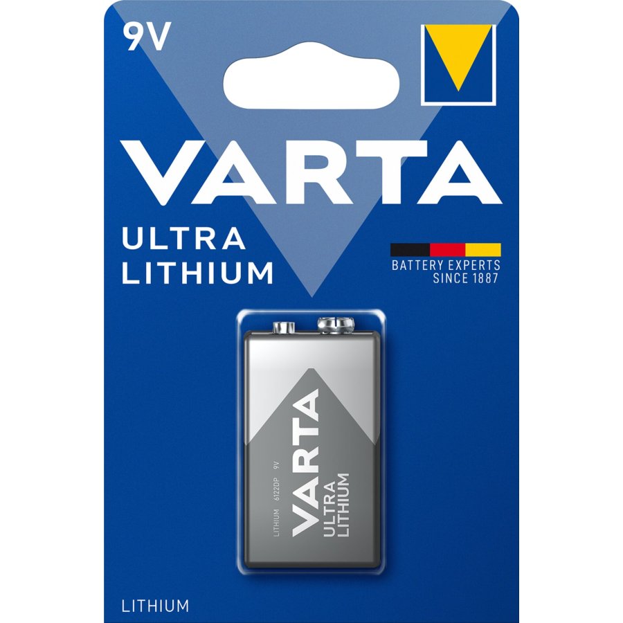 10x1 Varta Ultra Lithium 6LR61 9V-Block     PU Inner Box #1