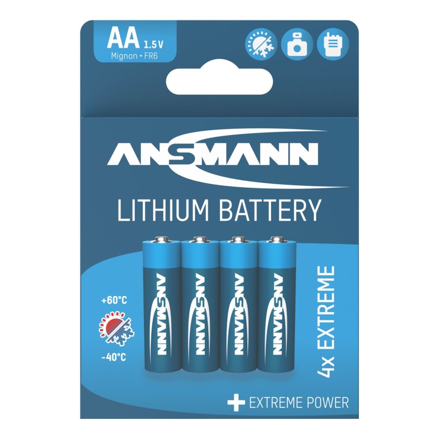 1x4 Ansmann Extreme Lithium Mignon AA LR 6 #1