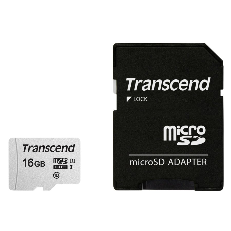 Transcend microSDHC 300S-A  16GB Class 10 UHS-I U1 with adapter #1
